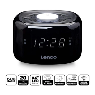 lenco radio-réveil cr-12bk - lenco