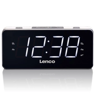 lenco radio-réveil cr-18white - lenco
