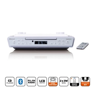 lenco radio de cuisine et lecteur cd kcr-150wh - lenco