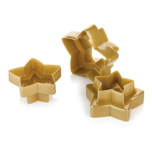 emporte-pièces doubles en forme d'étoile, delícia, 3 pièces (6 tailles)