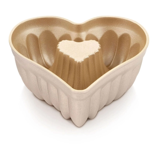 moule bundt en forme de cœur, delícia, 16,4 x 16 x 6,1 cm