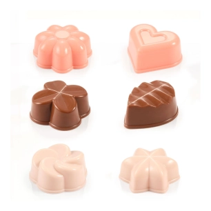 moule en silicone pour chocolats, delícia, 6 pièces