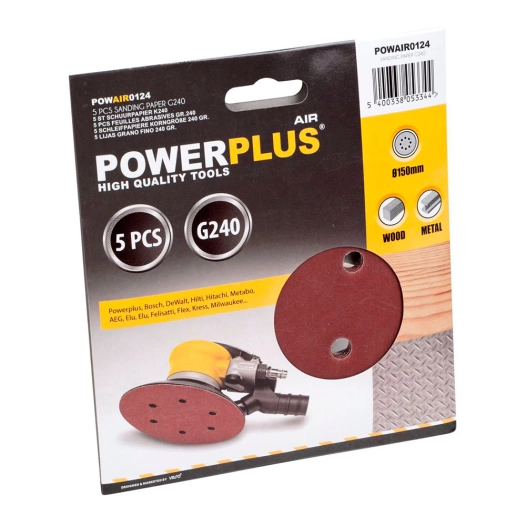 disque abrasif ø150 mm g240, blister 5 unités