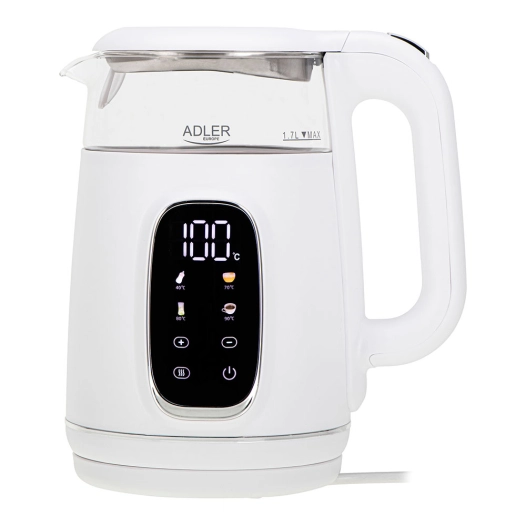 bouilloire électrique ad 1305, 2200 w, 1,7 l