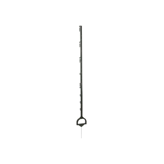 Piquet Plastique Vert 158cm (x5) Piquet robuste avec étrier et pointe métal pour installation facile. - Générique