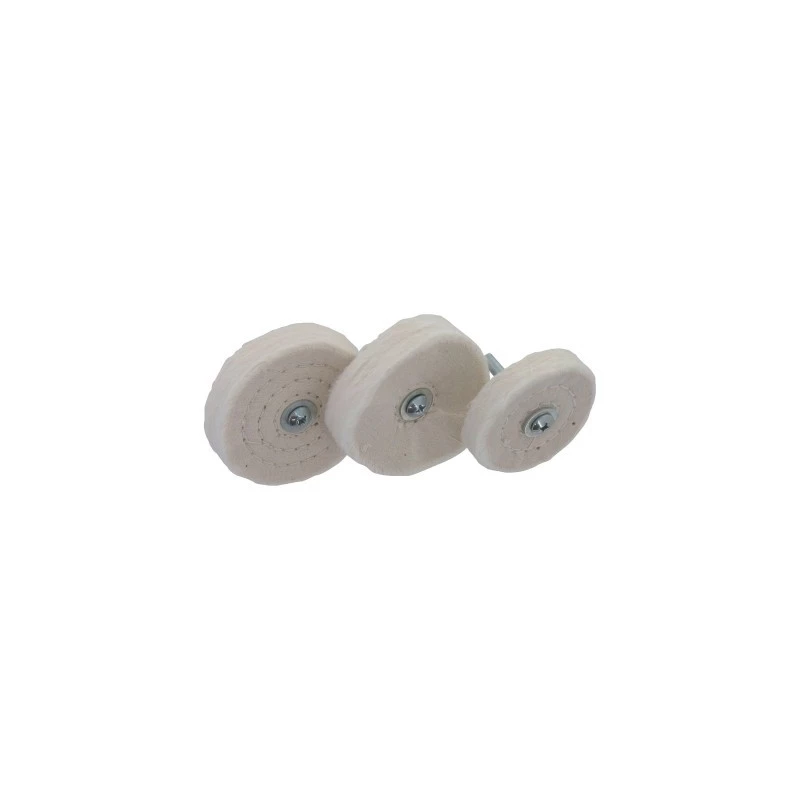 Lot de 3 brosses circulaires coton 70 et 80 x 2