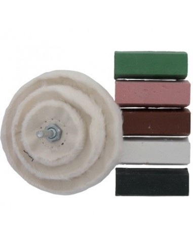 Kit Brosse Polissage Coton SCID Polissage haute brillance multi-matériaux - SCID