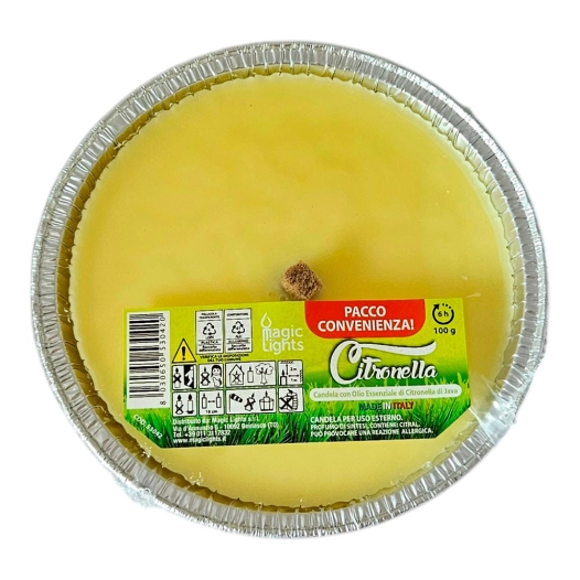 bougie à la citronnelle pour extérieur ø14 cm, 3 unités