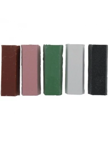 Pate à polir et lustrer le métal x5 pièces