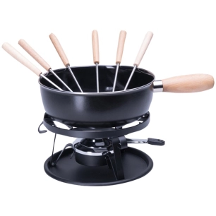 set fondue email noir 22cm 9pces - nouvel ltd