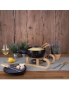set fondue 22cm ceram noir +luge matterhorn - nouvel ltd