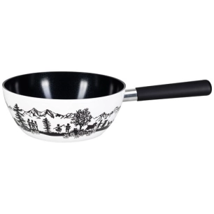 poelon fondue alpfest alu ceram 22cm blc/noir - nouvel ltd