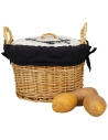 panier pomme de terre alpfest osier rond 23,5x23,5x19cm - nouvel ltd