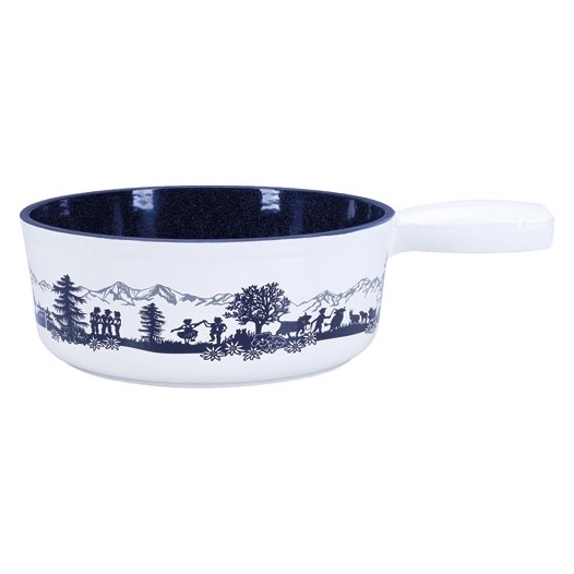 poelon fondue alpfest fonte 22cm blc/noir - nouvel ltd