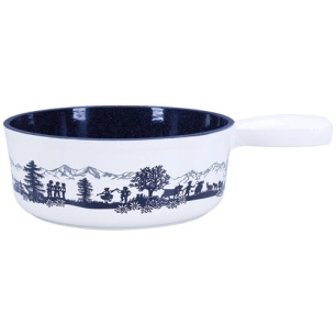 poelon fondue alpfest fonte 22cm blc/noir - nouvel ltd