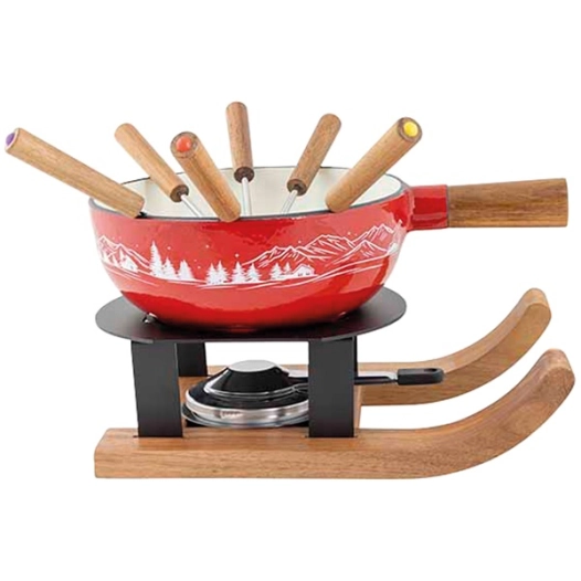 service fondue ski aspen 22cm fonte - cosy et trendy billiet