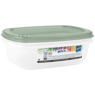 boite rectangulaire 0.5 l naturel couvercle vert amande - david georges