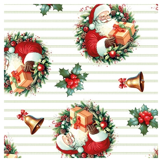 sachet cadeau noã«l 186x35cm - papeteries du poitou