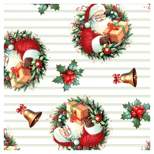 sachet cadeau noel 124.5 x 20 cm - papeteries du poitou
