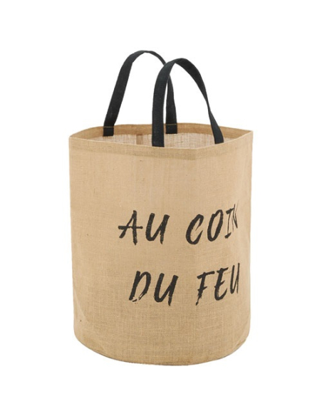 sac jute naturel au coin du feu d37 - aubry gaspard vannerie nouvelle