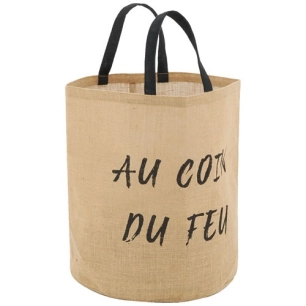 sac jute naturel au coin du feu d37 - aubry gaspard vannerie nouvelle