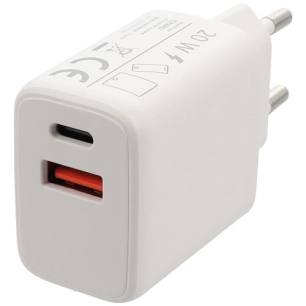 chargeur 2 usb a+c - sur secteur 230v -qc3.0 pd 20w - blanc - erard - antenne