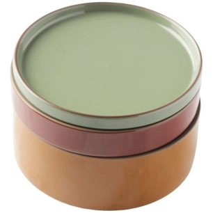 set de 3 bols en gres 15x15x11cm - sharing - livwise point virgule