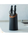 bloc acacia studio noir 4 couteaux+ciseaux maitre - arcos hermanos sa