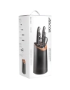 bloc acacia studio noir 4 couteaux+ciseaux maitre - arcos hermanos sa