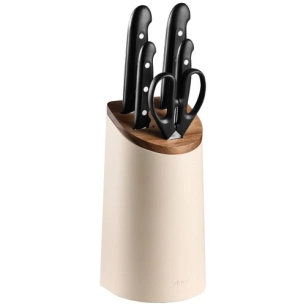 bloc acacia studio beige 4 couteaux+ciseaux maitre - arcos hermanos sa