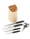 bloc acacia studio beige 4 couteaux+ciseaux maitre - arcos hermanos sa
