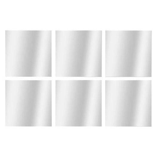 set de 6 miroirs carres 10x10cm - wsab logistique