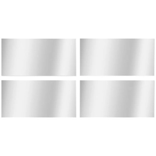 set de 4 miroirs rectangulaires 15 x 30 cm - wsab logistique