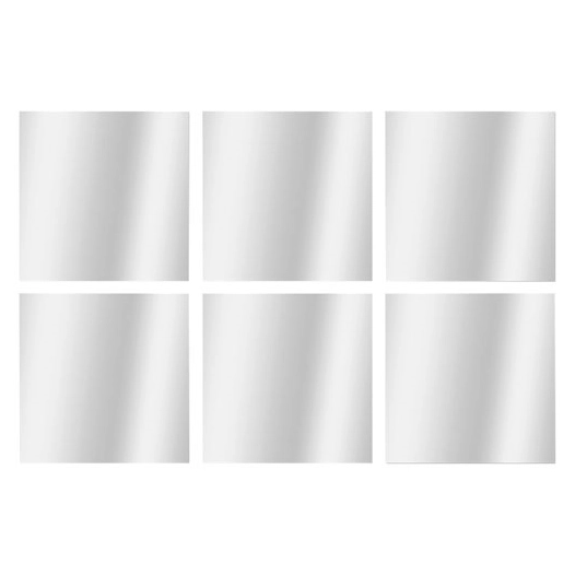 set de 6 miroirs carres 15x15cm - wsab logistique
