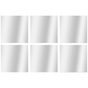 set de 6 miroirs carres 15x15cm - wsab logistique