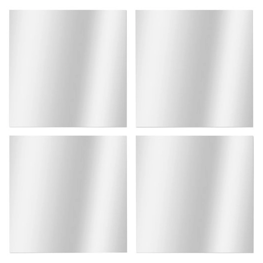 set de 4 miroirs carres 30x30cm - wsab logistique