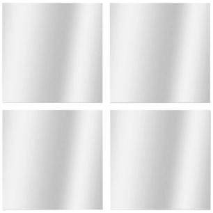 set de 4 miroirs carres 30x30cm - wsab logistique