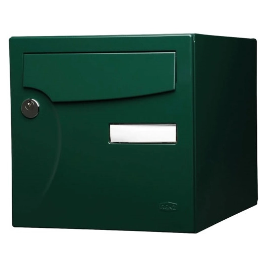 boite aux lettres normalisee 2 portes exterieur acier vert - wsab logistique