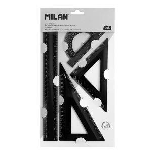 règles pour dessiner des ombres, 4 pièces, blister