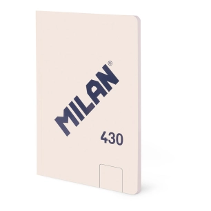 cahier a6, collé, 48 feuilles blanches, beige, collection 430 since 1918, 11 x 15 x 0,6 cm
