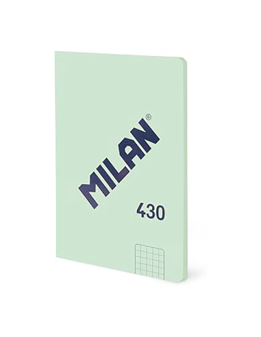 cahier a6, collé, 48 feuilles quadrillées, vert, collection 430 since 1918, 11 x 15 x 0,6 cm