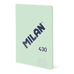cahier a6, collé, 48 feuilles quadrillées, vert, collection 430 since 1918, 11 x 15 x 0,6 cm