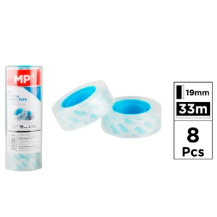ruban adhésif transparent 19 mm x 33 m, 8 unités