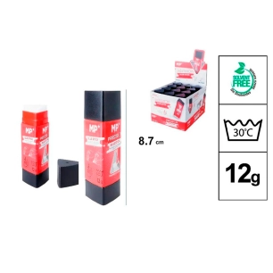 bâtonnets de colle triangulaires sans solvant 12 g, 12 unités, présentoir