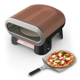 four ã  pizza ã©lectrique - 250 ã  400 â°c - 4 tempã©ratures - pierre rotative - double chauffe - pelle incl. - terracotta - gpe
