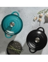 cocotte fonte ronde 28 cm bleu ocean - lacor france