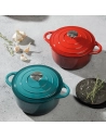 cocotte fonte ronde 28 cm rouge - lacor france