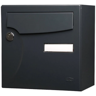 boite aux lettres compacte 1 porte exterieur anthracite mat - wsab logistique