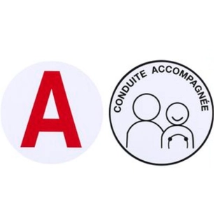 sticker magnetique pour voiture a et ca - cmp