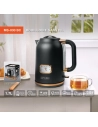 bouilloire 1,7l 2000w indicateur de tâ° noir cuivre - new one - muse pem